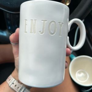 Rae dunn “ENJOY” tall coffee mug